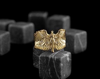 Vintage Jesus Christ on cross ring - Etsy 日本