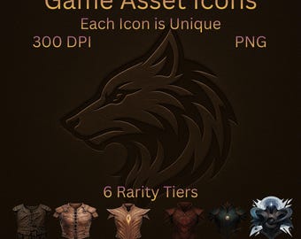 76 game-UI-pictogrammen: licht fantasieleren harnassen Asstes | Game-itempakket | Transparante achtergrond | Commerciële licentie | Game Master-tool