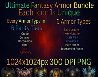 400 game-UI-items - Ultimate Armor-gameactivabundel | Mastertools fantasiegames | | VTT | Kaartontwerp | Commerciële licentie