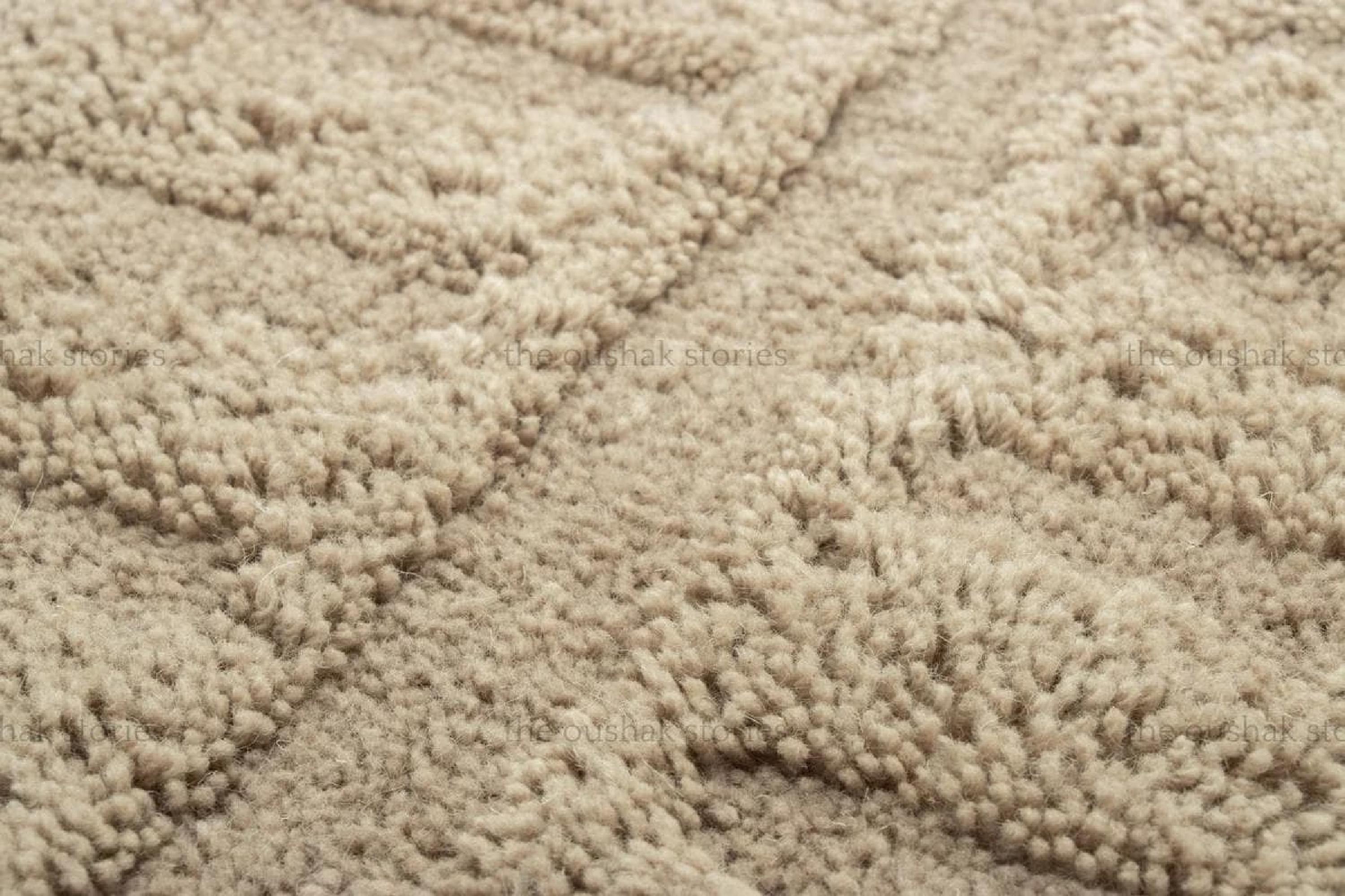 Neutral Tufted Rug Pattern Hand Tufted Wool Rug, Neutral Taupe Textured Carpet, Custom Size - Etsy