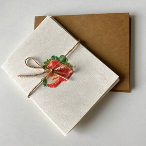 Lot de 10 cartes de correspondance d'été ; kiwi, banane, fraise, citron, pamplemousse ; cartes de correspondance pour femmes; cartes avec enveloppe