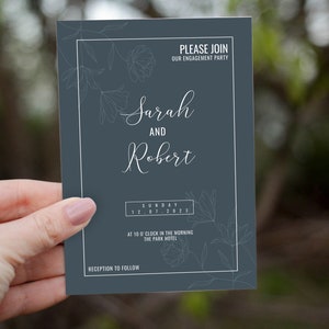 SIMPLE Save The Date Template, Save The Date Cards, Editable Save The Date Invitation, Instant Download