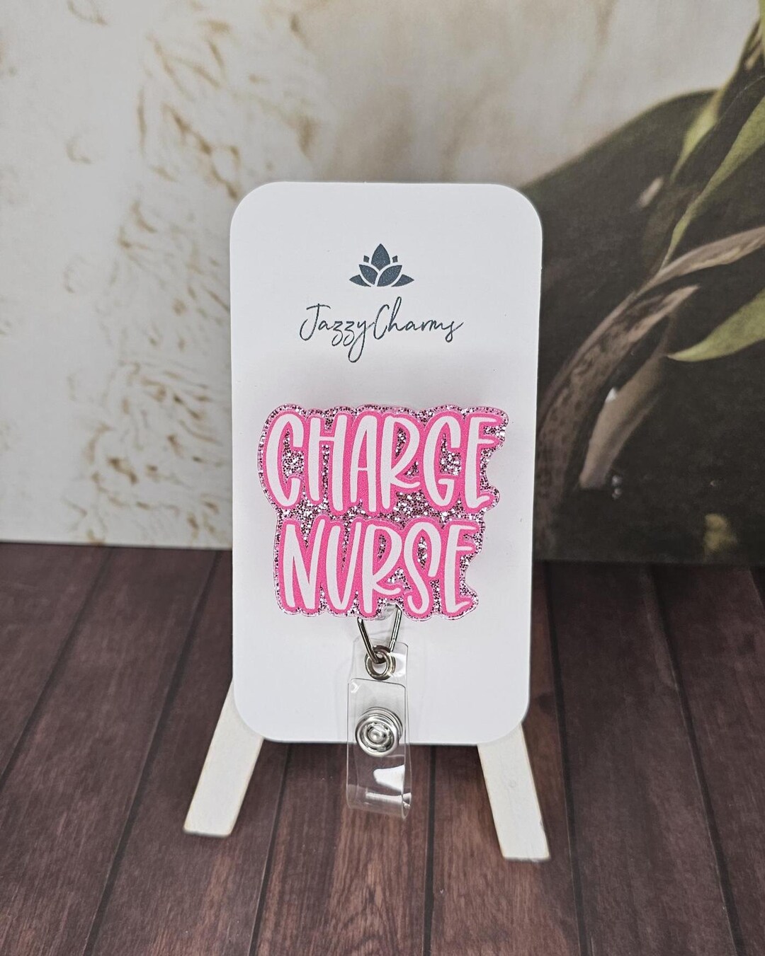 Glittery Charge Nurse Badge Reel – Retractable Healthcare ID Holder - Etsy