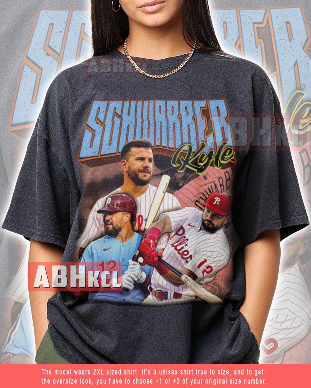 Kyle Schwarber: schwarbomb Philly, Adult T-Shirt / Extra Large - MLB - Sports Fan Gear | breakingt