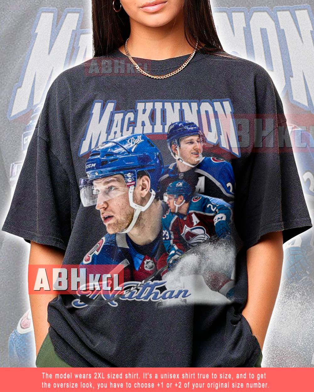 NHL '22-'23 Special Edition Colorado Avalanche Nathan MacKinnon #29 White T- Shirt