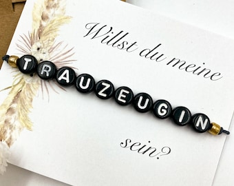 TRAUZEUGIN - Elastisches Armband mit Umschlag - handmade