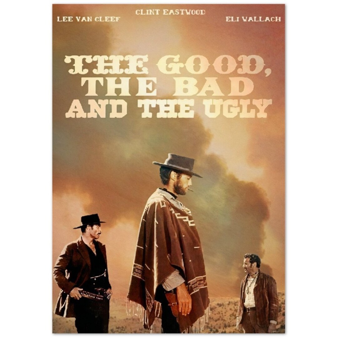 The Good the Bad and the Ugly Movie Banner Poster Wall Art Etsy