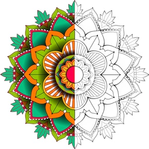 Mandala Coloring Pages for Any Age, Printable Mandala Coloring, Adult coloring Pages Instant Download, Stress Relief Mandala Coloring Book