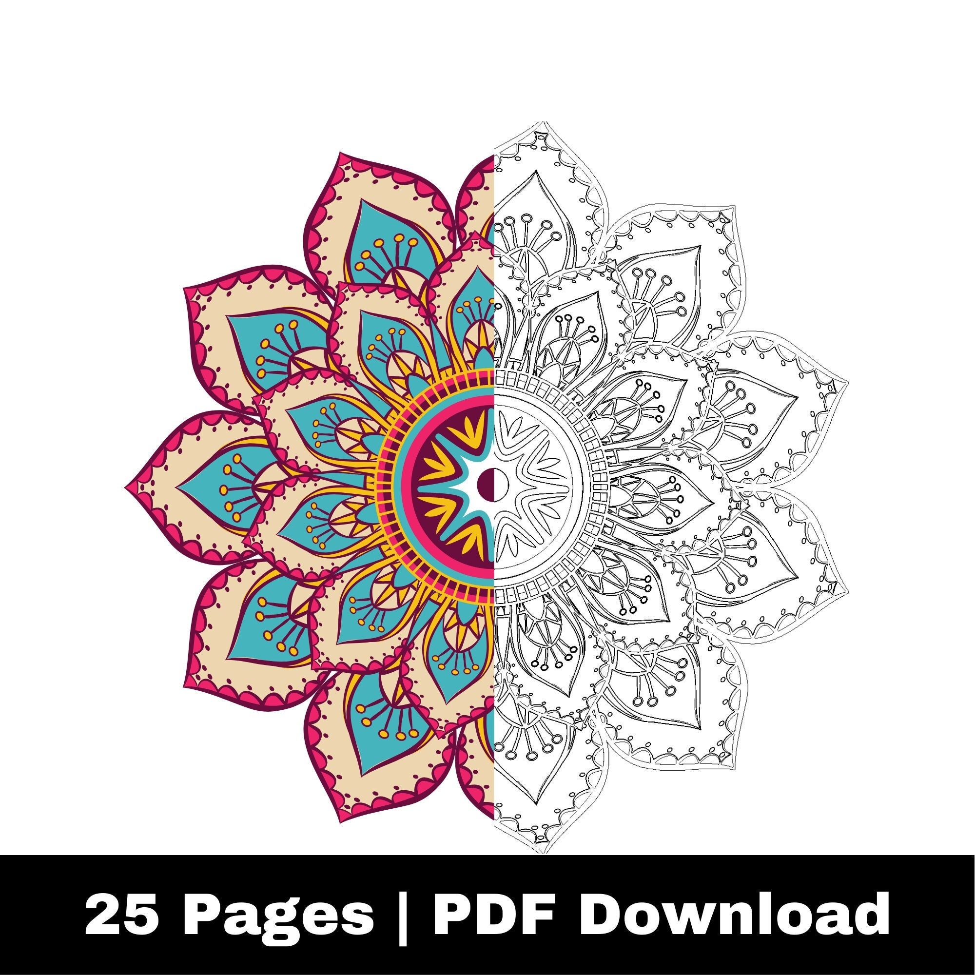 Stunning Patterns Adult Coloring Book Mandala Coloring Pages Stress  Relieving 30 Mandala Style Patterns -  Norway