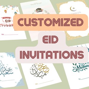 Pack de 10 cartes postales de l’Aïd (recto verso, sans enveloppes) Cartes postales de l’Aïd Moubarak Invitations islamiques pour des occasions spéciales cartes postales personnalisées