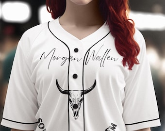 Morgan Wallen, camiseta de béisbol femenina, equipo para fanáticos de la música country, atuendo para conciertos, gira Somebody's Problem, ropa informal, ropa perfecta
