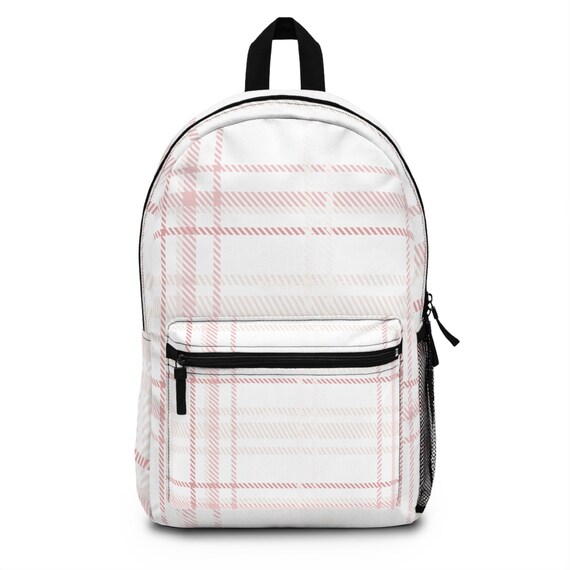 Backpack Cute Pink Plaid Design Great for Her for Back to School Gift for Back to School Gift for Her Back to School Cute Pink Plaid Etsy UK