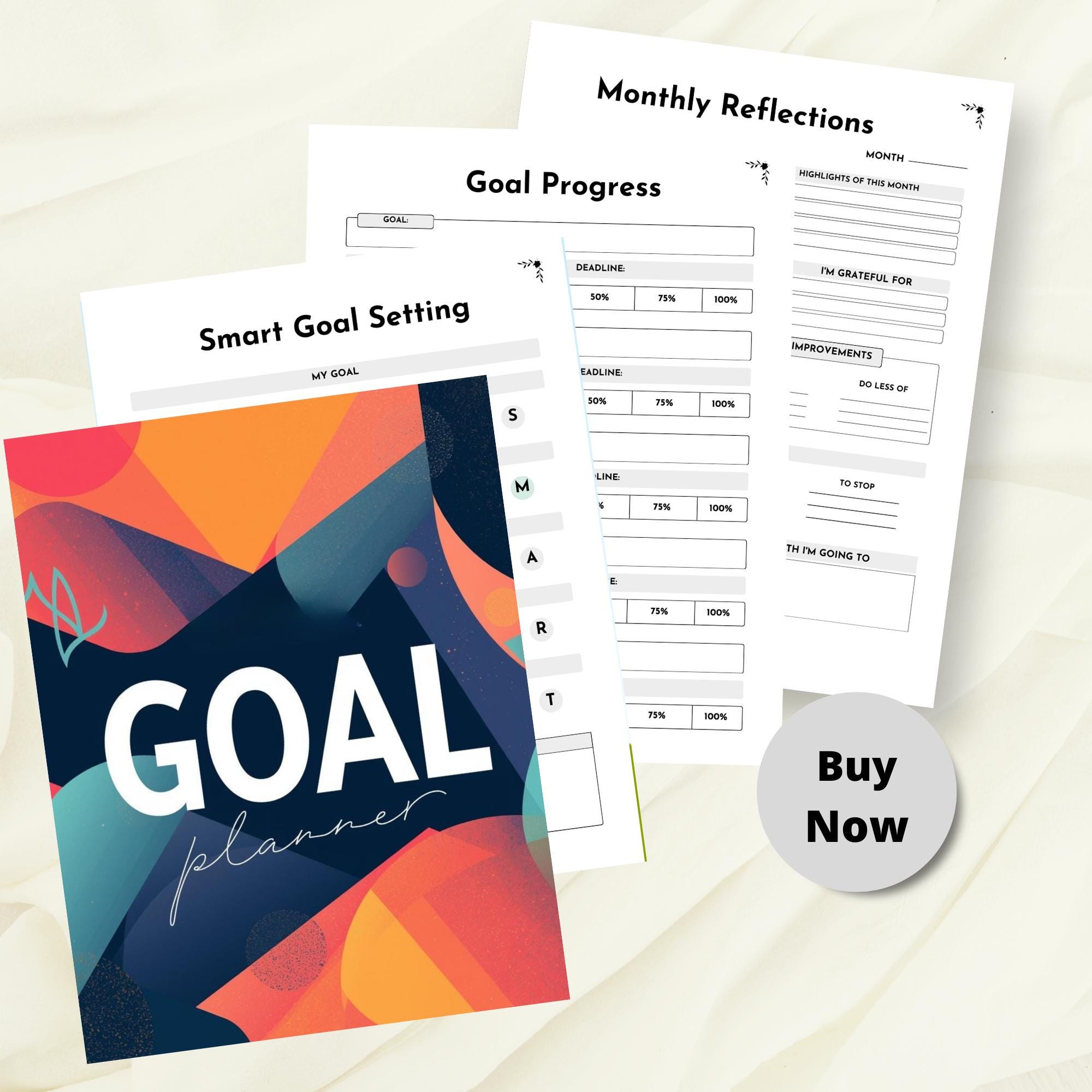 2026 Goal Planner Printable | Goal Setting Workbook | Productivity ...