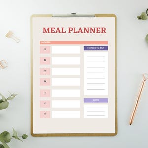 meal planner | menu planner | menu list | weekly menu planner | Grocery list | Grocery notes | meal list