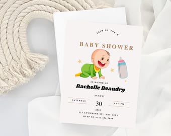 Personalized Mum To Be Baby Shower Card – Editable Mom To Be Greeting Card – Printable Pregnancy Celebration Card – Instant Download