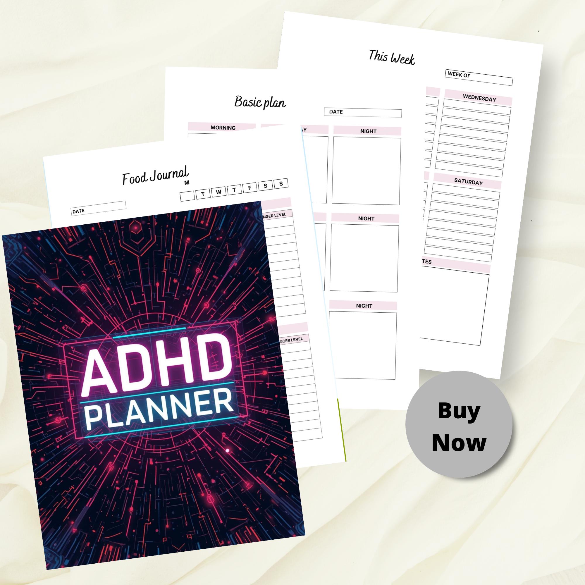 2026 Adhd Planner Printable PDF | Adhd Organizer | Focus and ...