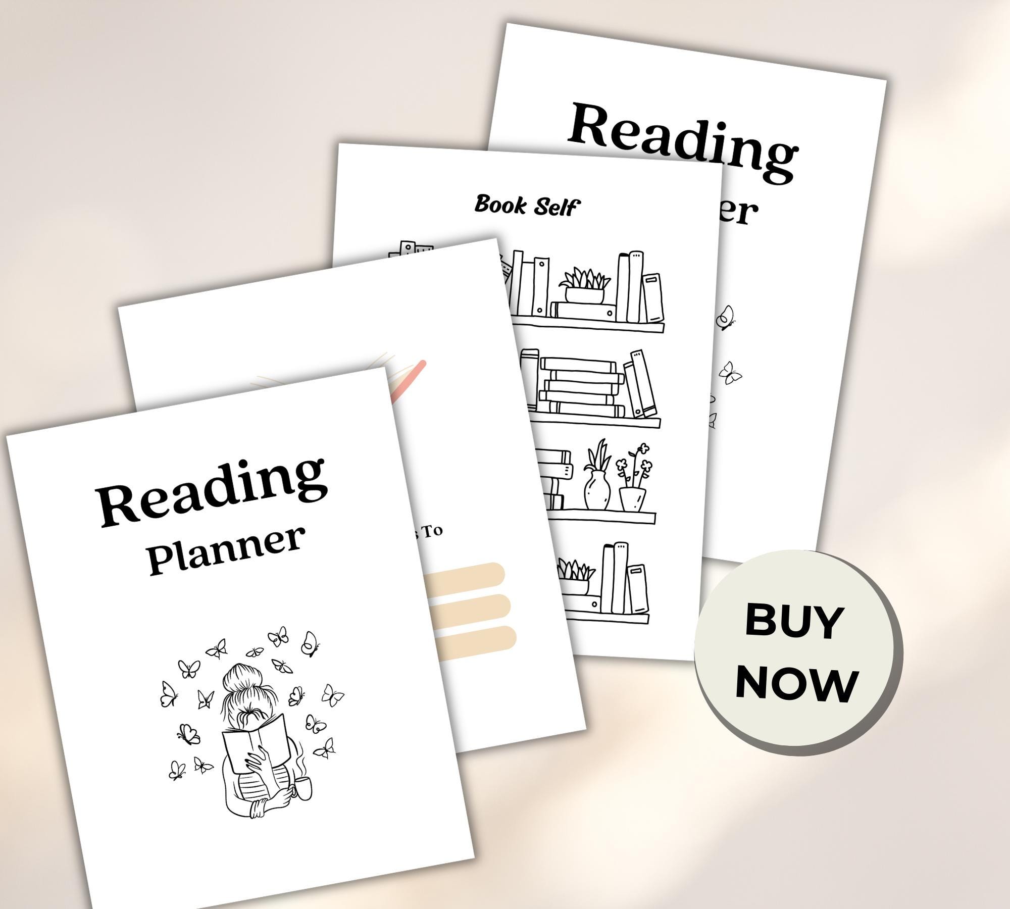 2026 Reading Planner Printable PDF | Book Tracker Journal | Reading Log ...