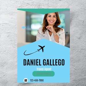 Travel Agent Flyer Canva Template, Travel Template, Business Flyer, Editable Template, Diy Travel Flyer Digital Download, Instagram Template