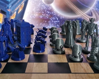 3D-gedrucktes Schachset | Für die Whovians