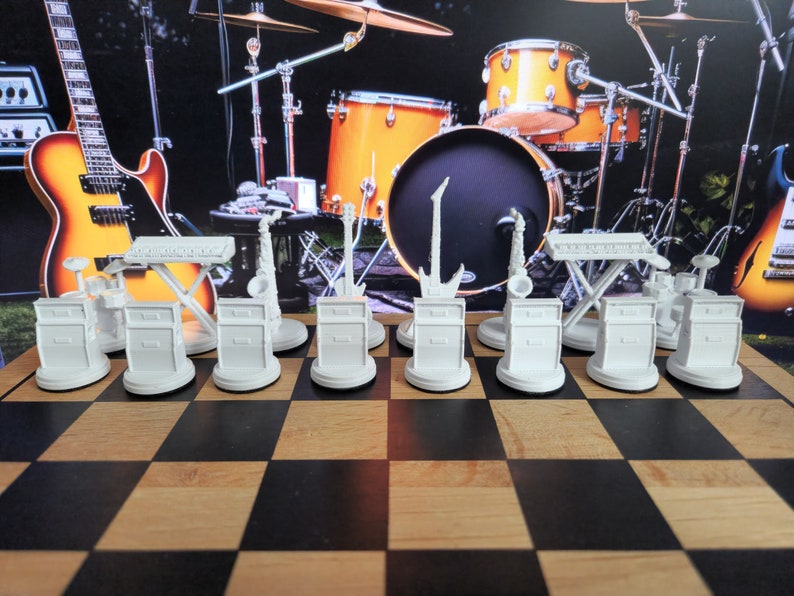 3D Printed Chess Set | Instrumental Style - Etsy