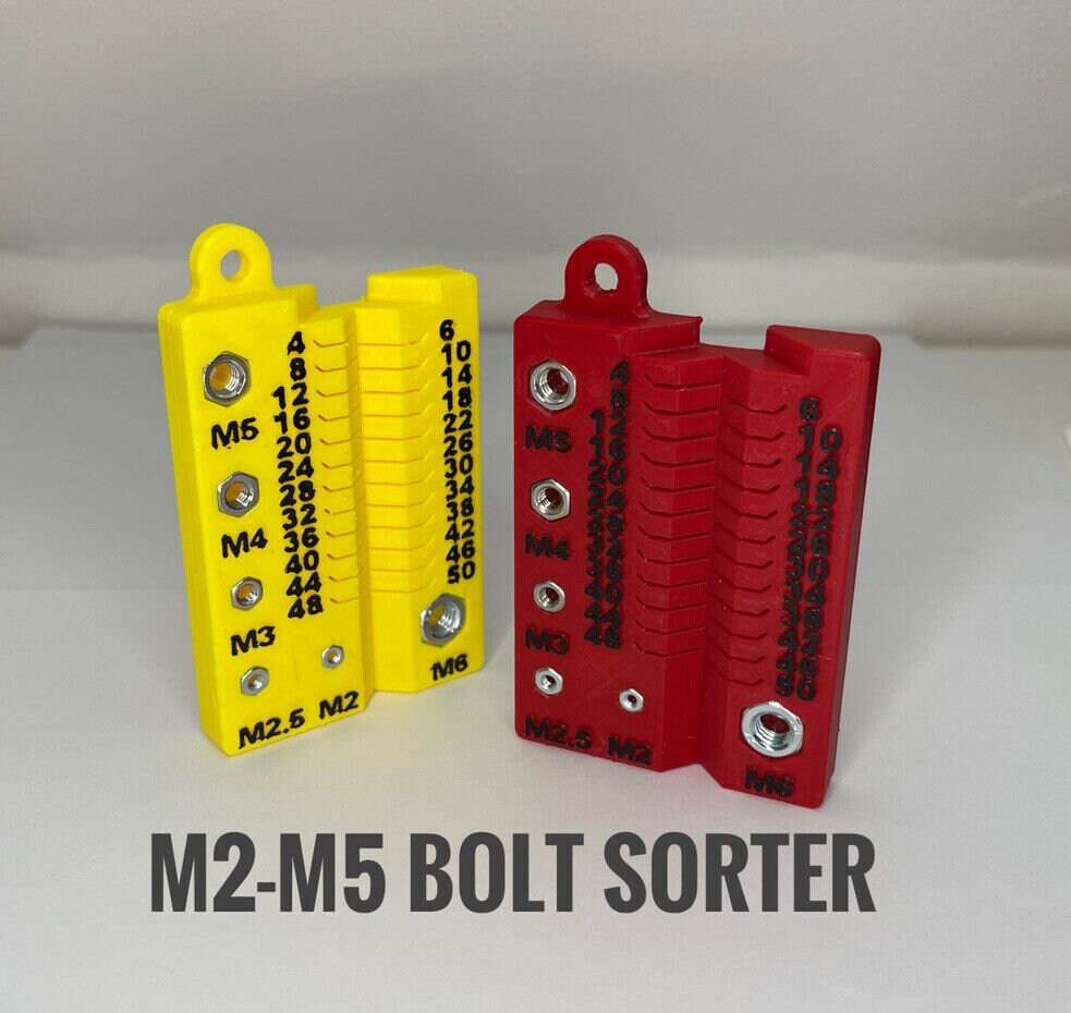 M2m5 Nut, Bolt Sorter/measuring Gauge Size & Thread Etsy