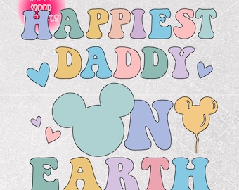 Papá más feliz de la Tierra Svg Png, Viaje de vacaciones familiares Svg, Cricut, Silueta, Viaje personalizado Svg, Descarga instantánea, Archivo de corte, Sublimación