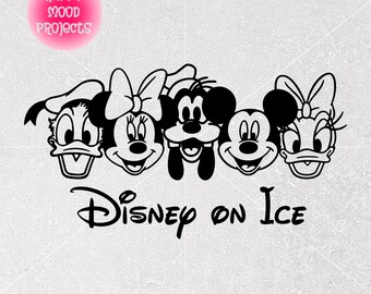 Disney on Ice Mickey and Friends SVG, Family Vacation Cut File (Instant Download)