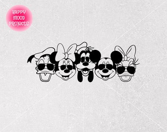 Friends With Sunglasses Svg Png, Family Vacation Trip Svg, Cricut, Silhouette, Customized Trip Svg, Instant Download, Cut File, Sublimation