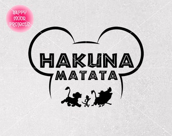 Hakuna Matada Svg Png, Family Vacation Trip Svg, Cricut, Silhouette, Customized Trip Svg, Instant Download, Sublimation, Vinyl Cut File