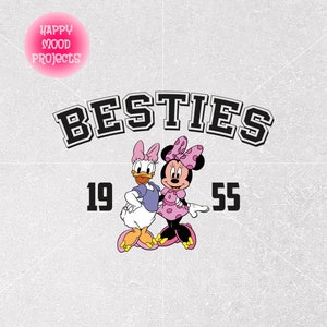 Besties Minnie and Daisy Svg Png, Family Vacation Trip Svg, Cricut, Silhouette, Customized Trip Svg, Instant Download, Cut File, Sublimation
