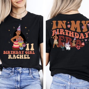 Benutzerdefinierte Moana Geburtstagskind Design Png, In meinem Geburtstag Era Png, Moana Silhouette Shirt Png, personalisierte Shirt Png, Geburtstag Sofort-Download