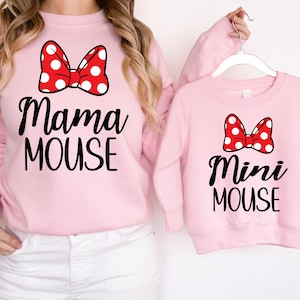 Mama and Mini Shirt Svg Png, Mama Mouse Svg, Mini Mouse Svg, Family Vacation Svg, Cricut, Silhouette, Customized Svg, Cut File, Sublimation