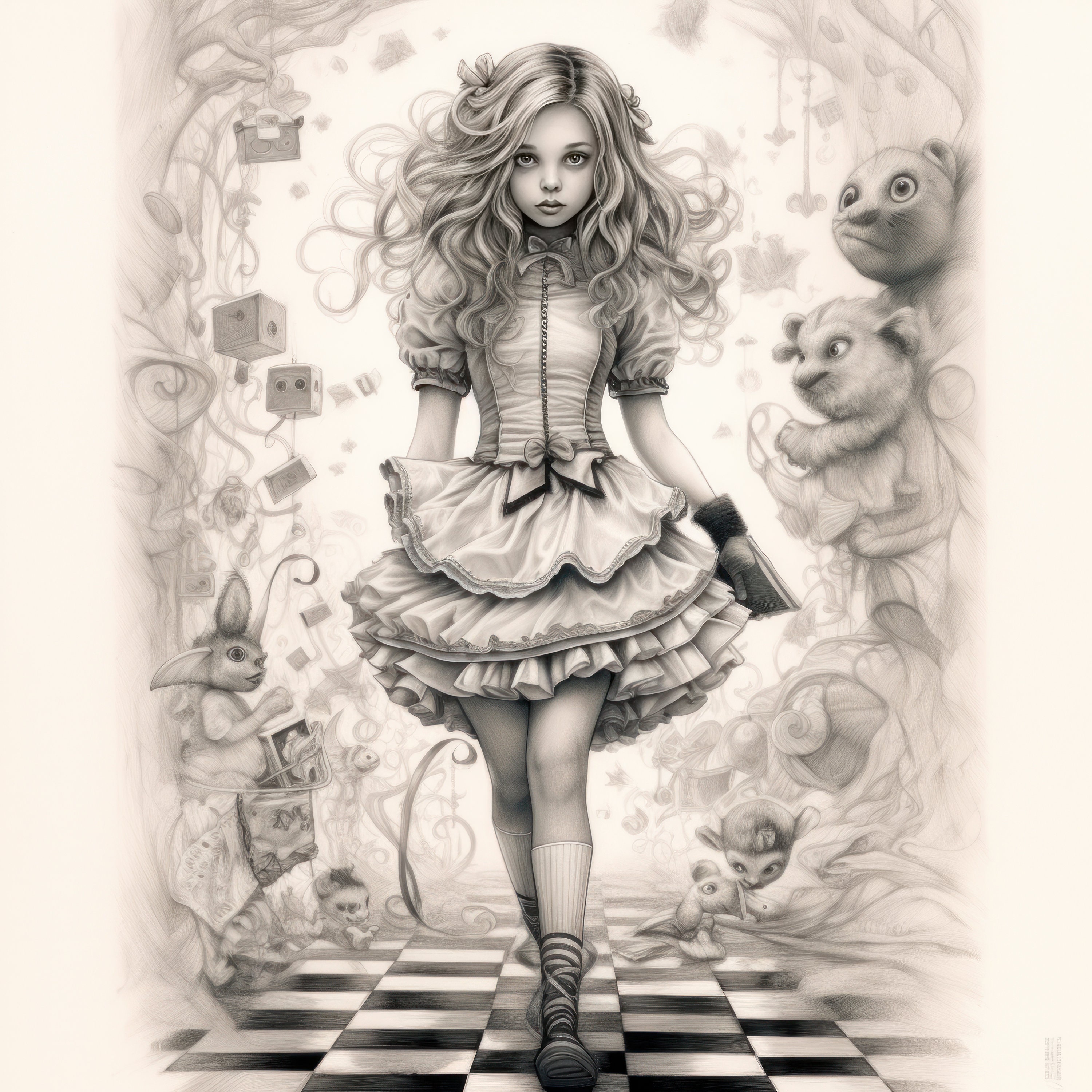 Alice in Wonderland Digital Images in High Resolution, 27 PNG