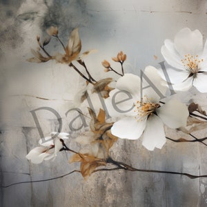 Zoom Background, 12 PNG Images Set in High Quality, Desktop Wallpaper, floral design