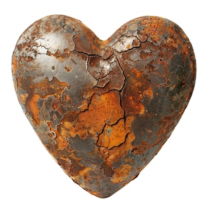 Rusty Heart Clipart, 20 Digital Images in PNG Format for Valentine ...