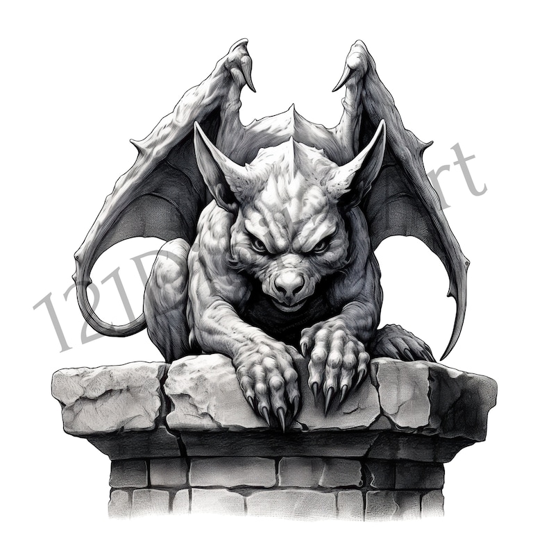 Gargoyle Clipart, Transparent Background, 11 Images in PNG Format ...