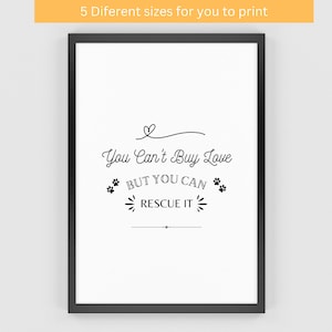 My Rescue Dog Print - Rescue Dog Quote - Dog Mom Gift - Dog Poem Printable - Dog Artwork - Rescue Dog Poster - Dog Printable