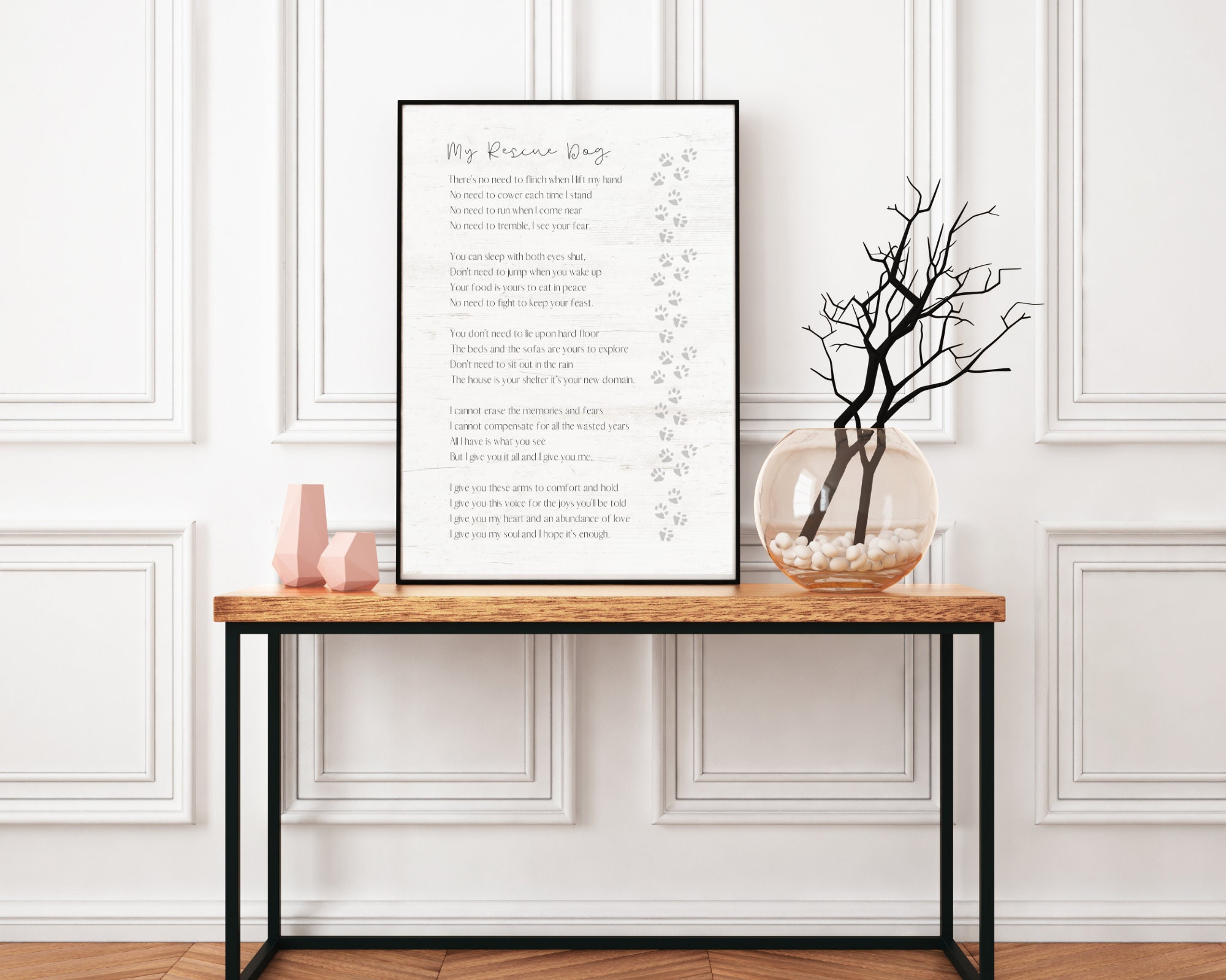 My Rescue Dog Poem Print - Shelter Dog Poem - Dog Poetry - Rescue Dog ...