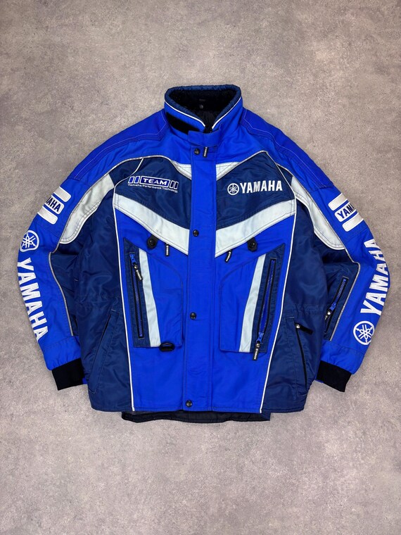 Vintage Yamaha Team Racing Windbreaker – 90s Motorcycle Jacket – Retro MotoGP Biker Streetwear – Unisex Sportswear – Size L