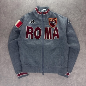 Kappa Vintage AS ROMA Jacket Grey From the 90s | Men's Jacket Size