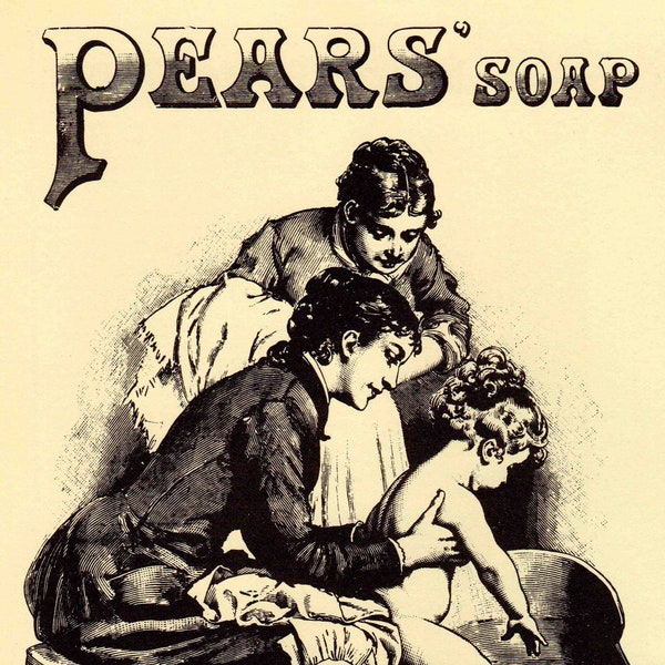 Antique Victorian Advertisement - Pears Soap - For Children - DIGITAL DOWNLOAD 300 Dpi - Victorian Ephemera
