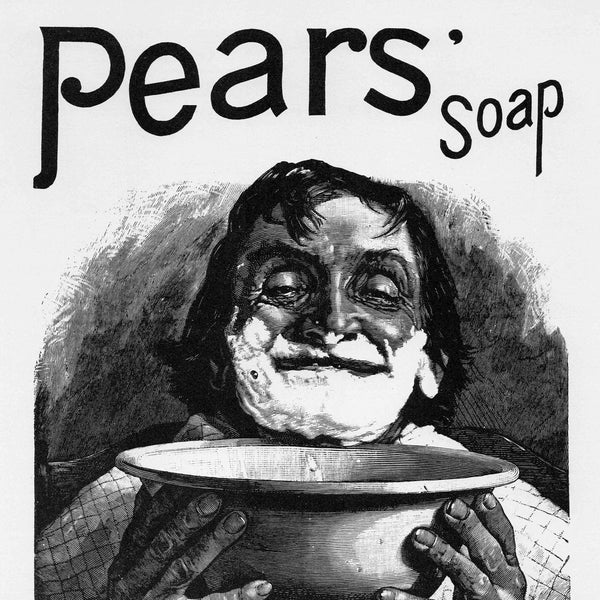 Pears Shaving Soap - 1889 Antique Victorian Advertisement  - Black and white - DIGITAL DOWNLOAD 300 Dpi - Victorian Ephemera