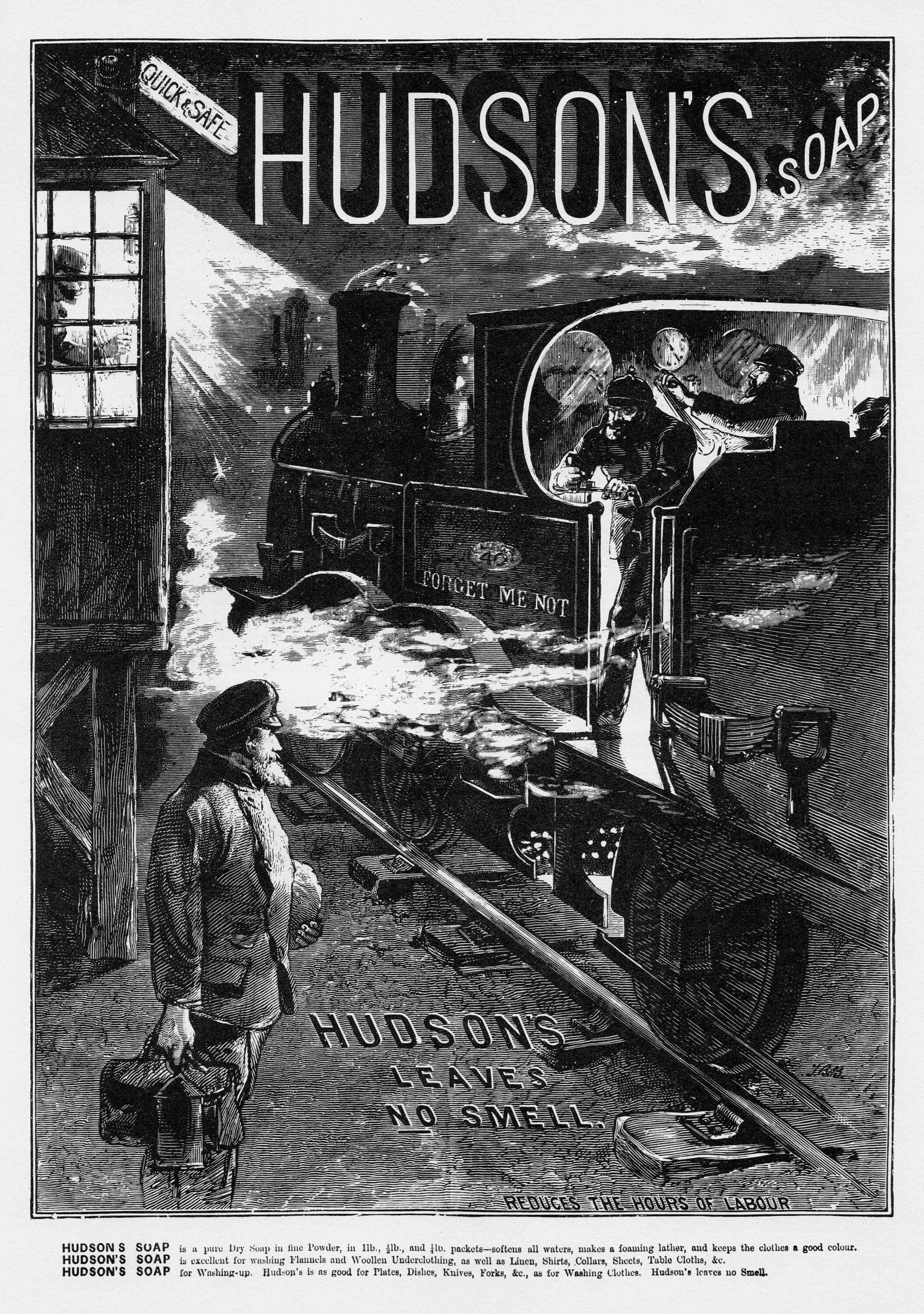 憧れの Antique Victorian and Black - Soap Hudson's - Advertisement 香水(ユニセックス)