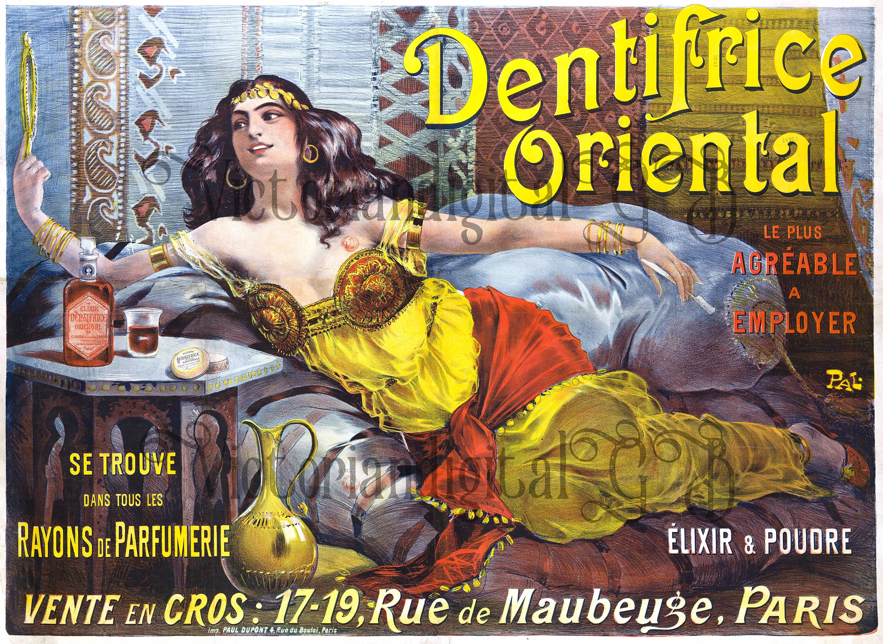 Tooth Powder Victorian Antique Victorian Advertisement, Dentifrice Oriental Tooth Paste and ...