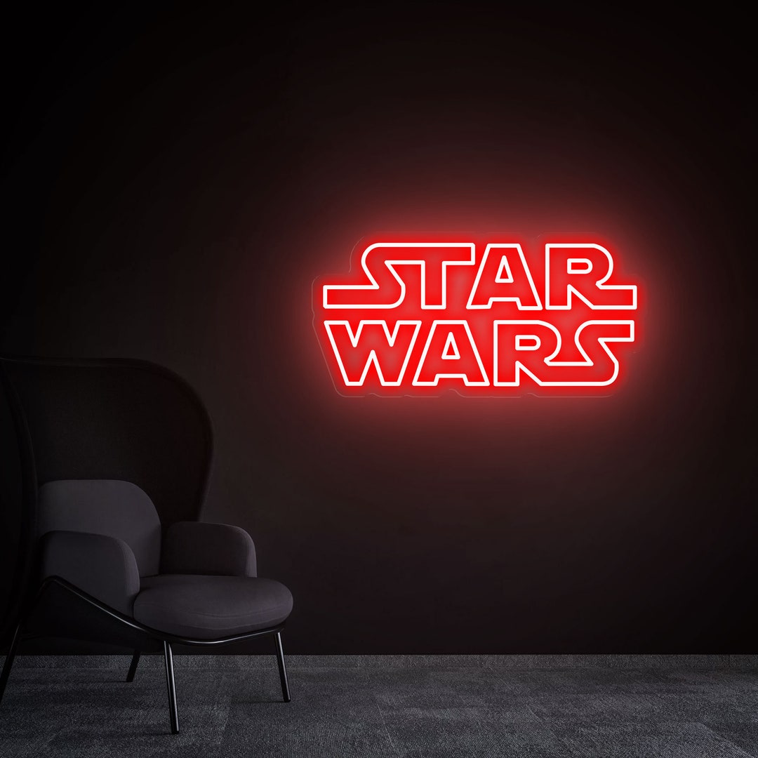 Star Wars Neon Sign Custom Led Neon Sign Star Wars Wall Etsy Australia