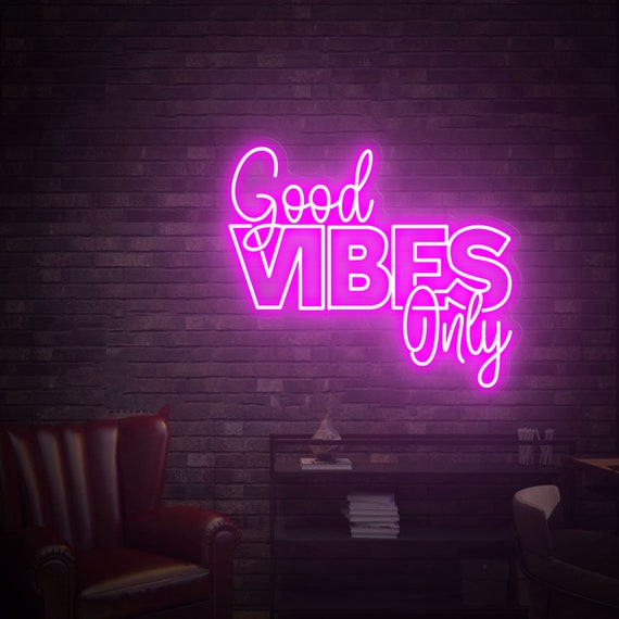 Good Vibes Wall Neon Sign