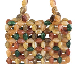 Handcrafted Multi color bead bag, Birthday gift