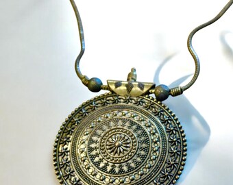 Handmade bronze gold Necklace Gift