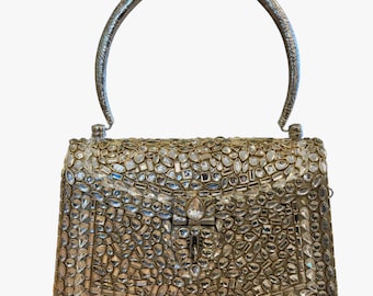 Bridal Kundan Wedding Clutch Purse Gift