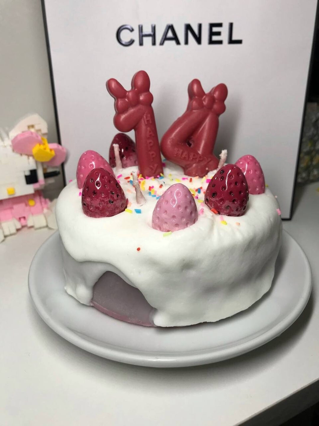Birthday Cake Candle, Chocolate Cake Candle,